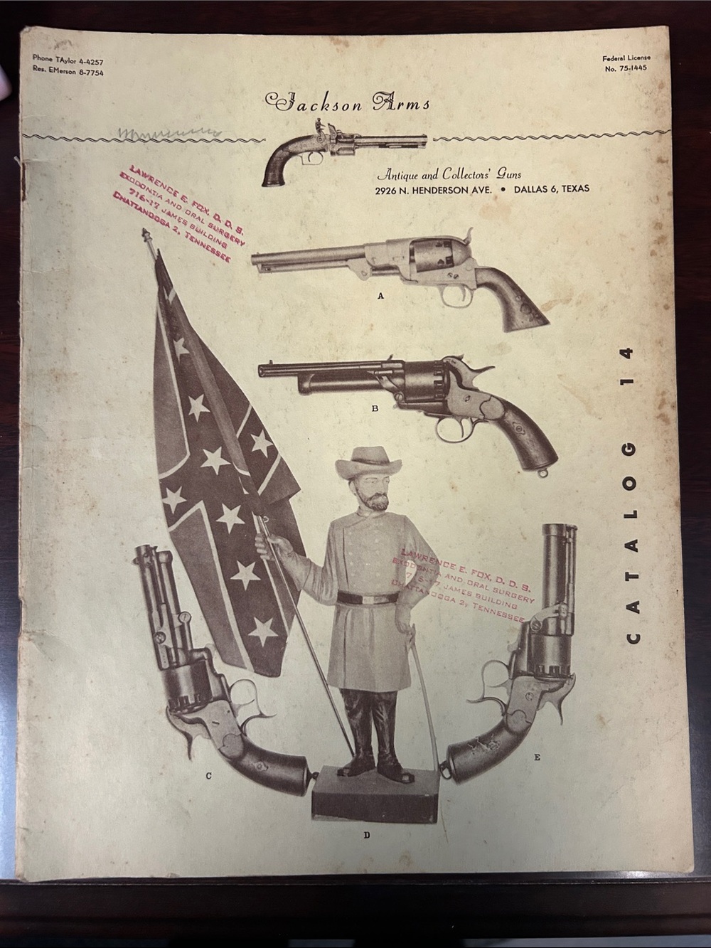 Vintage Jackson Arms Catalog #14 - Antique and Collectors Guns